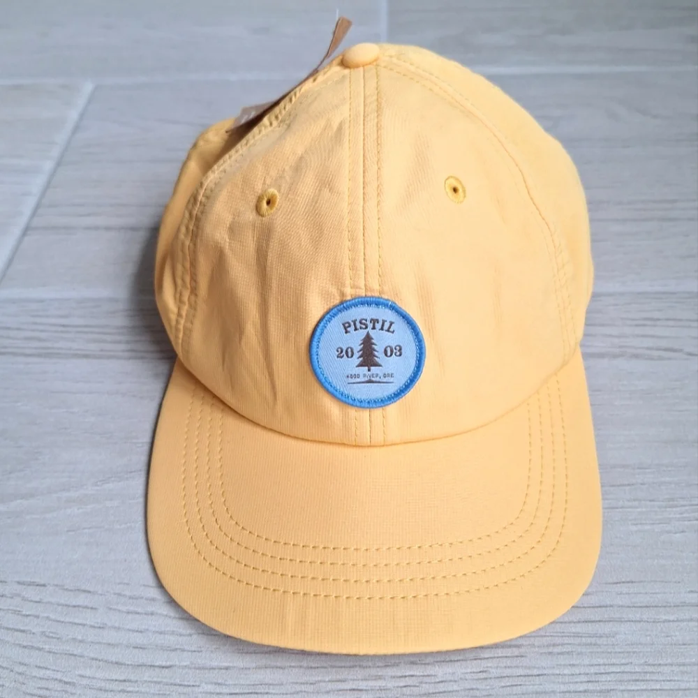 Brenna Lightweight Pistil Hat In Yellow/Sunset With Adjustable Back -  NWT